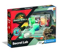 CLEMENTONI - Jurassic World Laboratory Playset 8 Ans + - Jeu Scientifique Dino pour Enfants - Activités de Laboratoire Préhistorique - Idée Cadeau Curieux et Passionnés de Dinosaures