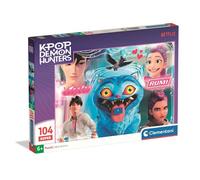 Clementoni - K-Pop Demon Hunters - Puzzles 104 Pièces Super - Puzzle enfant - Dès 6 ans - Juni - Rumi - Netflix - 48.5 x 33.3