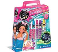 Clementoni - Kit manucure phosphorescents pour enfant - Vernis, faux ongles et autocollants - Des 7 ans