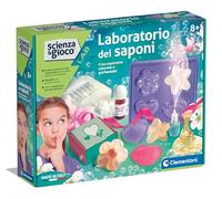 Clementoni - Kit pour Faire des savons - Science et Jeu Lab - Laboratoire des savons, Expériences pour Enfants 8 Ans, Version en Italien, Made in Italy, 19229
