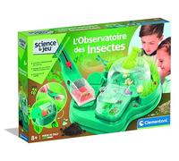 CLEMENTONI - L’Observatoire des Insectes - Kit Scientifique pour Observer la Nature dès 7 Ans - Loupe, Boîte d’Observation et Fiches - Jeu d’Éveil à la Biologie pour Enfants Curieux