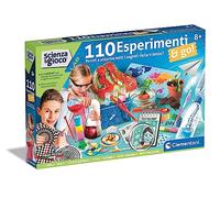 Clementoni Lab-110 Jeu Scientifique 8 Ans, Laboratoire de Sciences, Enfants de Chimie, Physique, Botanique, Made in Italy, Couleur 111 Expériences & Go Nouveau, Medium, 19361