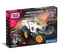 Clementoni - Laboratoire de mécanique NASA Mars Rover, Jeu de constructions, Vaisseau Spatial NASA, Jouet Scientifique Stem en Espagnol, à partir de 8 Ans (55470)