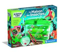 Clementoni | Laboratoire | La Maison des Insectes 7 Ans + | Module Transportable | Accessoires D'Observation | Cartes Informatives Et Manuel Illustré Inclus| Cadeau Éducatif pour Enfants