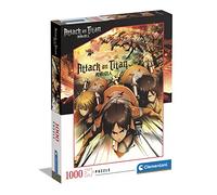 Clementoni - L'Attaque des Titans - Puzzle de 1000 Pièces - Jeu de Patience et de Réflexion - Format Portait - Image Net - 70 x 50 Cm - À Partir de 14 Ans