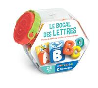 Clementoni - Le Bocal des Lettres - 2-4 Ans - Jeu éducatif Enfant pour découvrir l’Alphabet et Les Premiers Mots, Lettres et Cartes illustrées, Jouet d’Apprentissage ludique, idée Cadeau Enfant