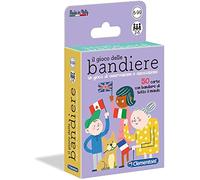 Clementoni -Le Jeu des Drapeaux Cartes, Multicolore, 16564, 6-99 Ans