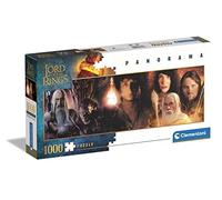 Clementoni - Le Seigneur des Anneaux - Puzzle de 1000 Pièces - Jeu de Patience et de Réflexion - Format Panorama - Image Net - 98 x 33 Cm - À Partir de 14 Ans