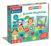 Clementoni – Jeu éducatif – Le train des formes – Montessori – 12+ mois – Fabriqué en Italie