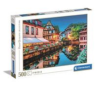 Clementoni - Le Vieux Strasbourg - Puzzle de 500 Pièces - Jeu de Patience et de Réflexion - Format Paysage - Image Net - 49 x 36 Cm - À Partir de 14 Ans