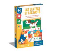 Clementoni | Les Lettres et Les Mots pour Enfants 4-6 Ans | 16 Puzzles Éducatifs Autocorrectifs avec Lettres à Assembler | Apprentissage Lecture, Écriture et Vocabulaire | Guide Activités Inclus