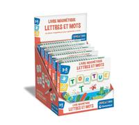 Clementoni - Livre Magnétique Lettres et Mots - 3-5 Ans - Jeu éducatif Enfant pour Apprendre l’Alphabet, Former Ses Premiers Mots et écrire, Lettres magnétiques et Feutre effaçable, Cadeau Jouet
