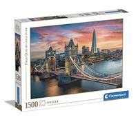 Clementoni - Londres au Crépuscule - Puzzle de 1500 Pièces - Jeu de Patience et de Réflexion - Format Paysage - Image Net - 59,2 x 84,3 Cm - À Partir de 10 Ans