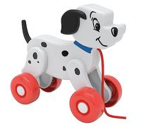 Clementoni - Lucky - 101 Dalmatiens - Jouet à Tirer - Eveil - Jeu Premier Age - Inciter Bébé à se Lever et à Marcher - Ficelle et roulettes - pour Enfants Dès 6 Mois