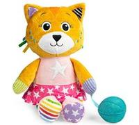 Clementoni – Peluche chat Katy The Kitty – Jouet d'éveil éducatif 0 mois, 100% lavable en machine