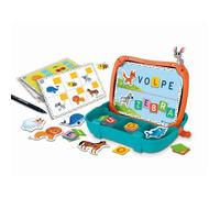 Clementoni Mallette Éducative - Jeu Magnétique Lettres et Animaux - Apprentissage pour Enfants dès 3 Ans - Jouet Interactif et Ludique