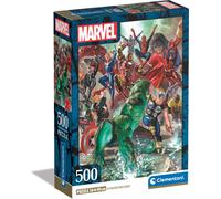 Clementoni Puzzle Marvel The Avengers 500 Pièces, Puzzle pour Adultes 14-99 Ans, Fabriqué en Italie, 35546
