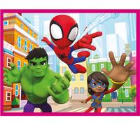 Clementoni Puzzle Marvel Spidey and His Amazing Friends 12 Pièces - Supercolor, Puzzle pour Enfants 3-5 Ans, Puzzle Marvel, Fabriqué en Italie, 41198