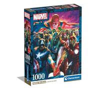 Clementoni The Avengers 1000 pièces, poster inclus, puzzle Marvel, puzzle de super-héros, amusant pour les adultes, Italy, 39915, Multicolore