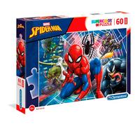 Clementoni – Puzzle 26444 Marvel Supercolor Spiderman – 60 maxi pièces – Dès 4 ans
