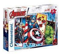 Clementoni maxi supercolor puzzle puzzle Avengers 24 pièces Multicolore G