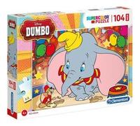 Clementoni maxi supercolor puzzle puzzle Dumbo 104 pièces Multicolore G