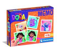 Clementoni - Mémo Dora l'Exploratrice - Jeu de Mémoire Éducatif pour Enfants - Cartes Illustrées pour Développer l’Observation et la Concentration - Idée Cadeau Ludique - dès 4 Ans