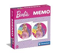 Clementoni Memo Game 18287 Jeu de mémoire Barbie 80 pièces pour Enfants à partir de 4 Ans et Adultes Idéal comme Jeu de Voyage