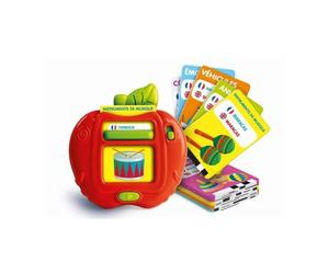 CLEMENTONI - Mes 100 premiers mots Bilingue - Jouets éducatifs - 2 modes de jeux : Quiz et découverte - Sons et comptines