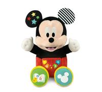 Clementoni Mes premières Histoires - Baby Mickey conteuse d’Histoires - Immersion Sonore Total - Jeu Educatif - pour Enfant Curieux - Moment de Détente - Lavable en Machine - Dès 6 Mois