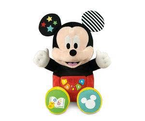 Clementoni Mes premières Histoires - Baby Mickey conteuse d’Histoires - Immersion Sonore Total - Jeu Educatif - pour Enfant Curieux - Moment de Détente - Lavable en Machine - Dès 6 Mois