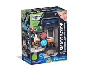 CLEMENTONI - Microscope Digital Wi-FI Enfant 8 Ans - Microscope Connecté avec Caméra et Écran - Initiation Ludique à la Science - Idéal pour Curieux, Collégiens et Mini Chercheurs