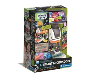 Clementoni Microscope numérique avec WiFi - Microscope Optique et numérique 2 en 1 avec Appareil Photo, Application et Diapositives interactives pour Enfants de 8 Ans et Plus