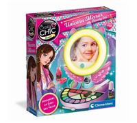 CLEMENTONI - Miroir de maquillage licorne - Anneau lumineux - Maquillage et accesoires cheveux et ongles - Dès 7ans