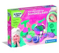 CLEMENTONI - Mon Laboratoire des Bombes de Bain dès 8 ans - Fabrique Tes Propres Boules Effervescentes - Kit DIY avec Recettes Créatives - Activité Sensorielle et Cadeau Original