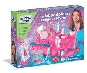 Clementoni - Mon Laboratoire des Rouges à Lèvres - Dès 8 Ans - Coffret Scientifique Enfant pour créer des cosmétiques, Jeu éducatif de Science créative, idée Cadeau Jouet Enfant
