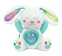 Clementoni | Mon Lapin Polaire - Peluche Musicale avec Projecteur d’Aurores Boréales pour Bébés dès la Naissance | Sons Apaisants, Mélodies, Bruits Blancs | Lavable en Machine | Idée Cadeau