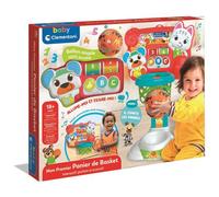 Clementoni Panier de basket interactif Mon Premier – 18 mois+ Lettres & Chiffres, Sons et Lumières