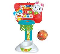 Clementoni | Mon Premier Panier de Basket Interactif Bébé 18 Mois+ | Baby Lettres, Chiffres, Sons & Lumières | Ballon Lavable | Réglable & Accrochable | Jouet Éducatif Évolutif