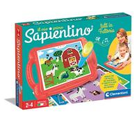 Clementoni - Mon Premier Sapientino, Tout Le Monde à la Ferme, Banquet éducatif 24 Cartes et Stylo interactif, Jeu éducatif Enfants 2 Ans, activités avec Animaux, Made in Italy, Langue Italienne,