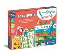 CLEMENTONI - Mon stylo interactif - 60 activités éducatives - Stylos lumineux et sonore - Fabriqué en Italie