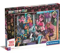 Clementoni Puzzle Enfant 7 Ans - Monster High, 180 Pièces, Supercolor, Disney, Fabriqué en Italie