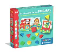 Clementoni Montessori 55642 Puzzle à emboîter avec géométrie et Couleurs, âge 1-3 Ans, Stimulation Tactile, fabriqué en Italie