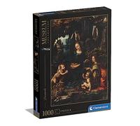 Clementoni Puzzle Museum Collection Leonardo – La Vierge aux Rochers, 1000 pièces, pour adultes