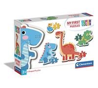 Clementoni- My First Dinosaurs Progressifs (2, 3, 4, 5 Pièces), Enfants 2 Ans, Puzzle Dessin Animé-Fabriqué en Italie, 20834