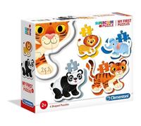 CLEMENTONI - Coffret 4 Puzzles évolutifs - Puzzles de 2, 3, 4 et 5 pièces - Formes variées avec Niveaux de difficulté progressifs - pièces épaisses et Solides