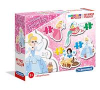 CLEMENTONI - My First Puzzles Princess - Puzzles progressifs 3, 6, 9 et 12 pièces - adapté aux Enfants en Apprentissage - développement de la motricité Fine - Design Princesse - 20813