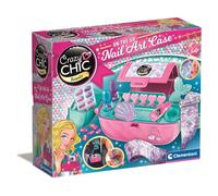 CLEMENTONI - Nail Art Case - Coffret manucure pour Enfants dès 6 Ans - Activité créative et Tendance pour décorer Ses Ongles - Vernis et Accessoires Inclus