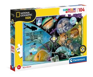 Clementoni National Geographic Kids - Explorers in training Jeu de puzzle 104 pièce(s) Education