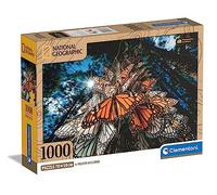 Clementoni National Geographic-Monarch Butterflies-1000 Pièces-Puzzle, Divertissement pour Adultes-Fabriqué en Italie, 39732